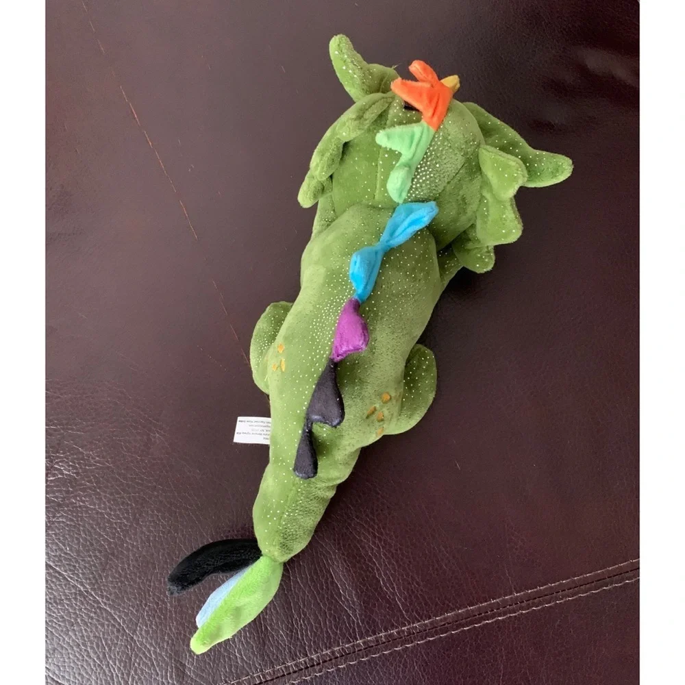 New 13” Snug Arooz Green Dragon Crinkly Squeakly Toy for Dog
